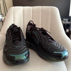 Nike Black and Teal Sneakers